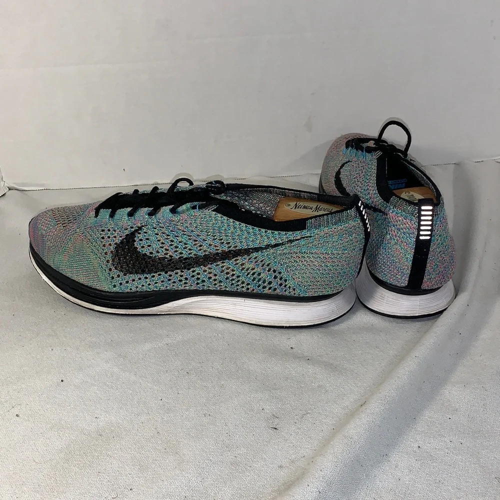Nike Women’s Flyknit Racer ‘Multi-Color 2.0 Running Shoes with Black Swoosh